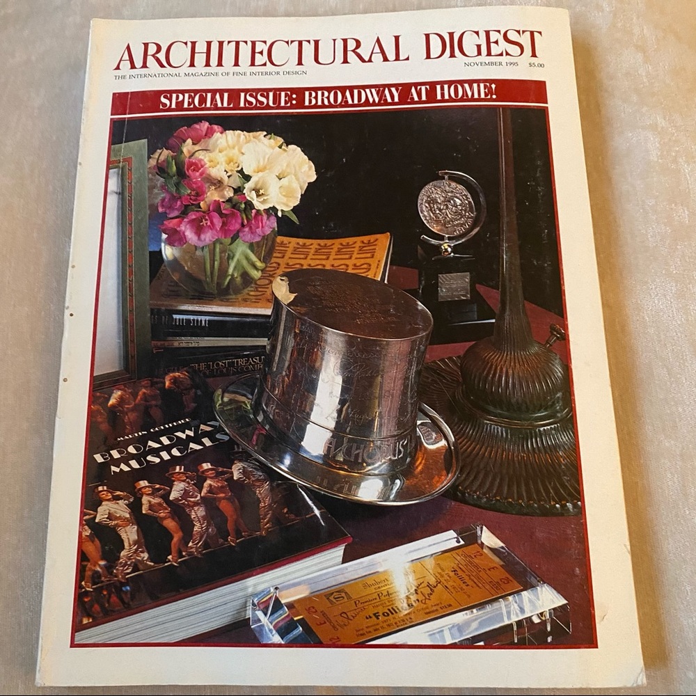 Architectural Digest Special Issue Broadway At Home November 1995
